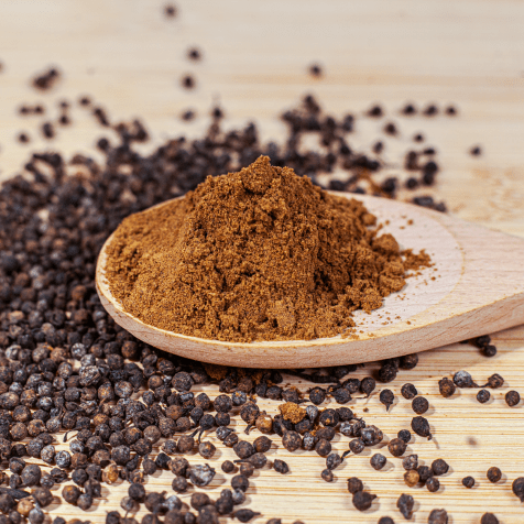 Poivre noir moulu du Bénin, pot en verre