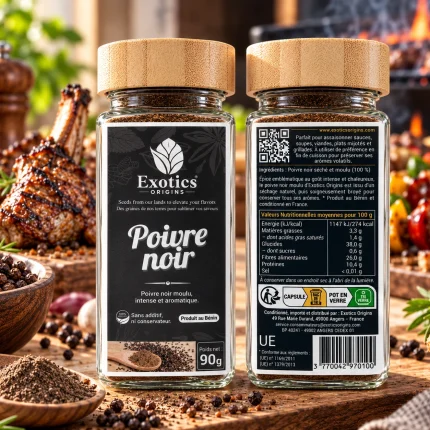 Poivre noir moulu