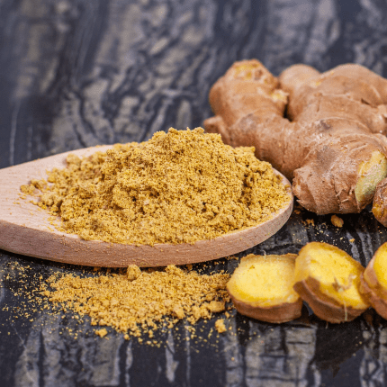 Gingembre moulu du Bénin, pot en verre